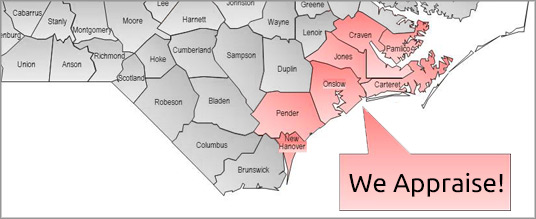 North Carolina Areas We Appraise